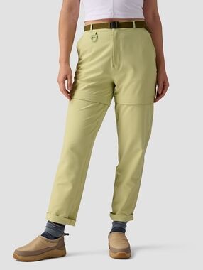 NEW Stoic Wander Green Zip-off Convertible Pants To Shorts - Size 8 (Medium)